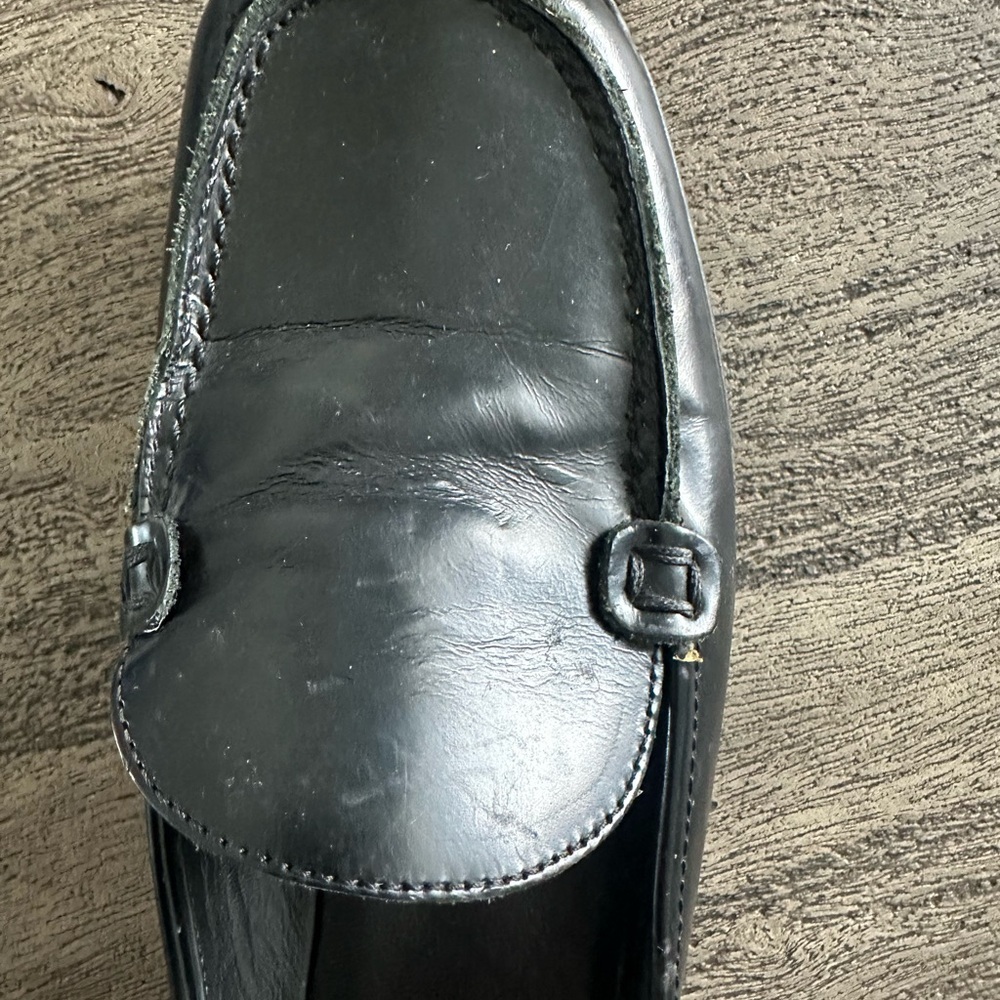 Coach Sleek Black Leather Slip-Ons - Picture 6 of 8